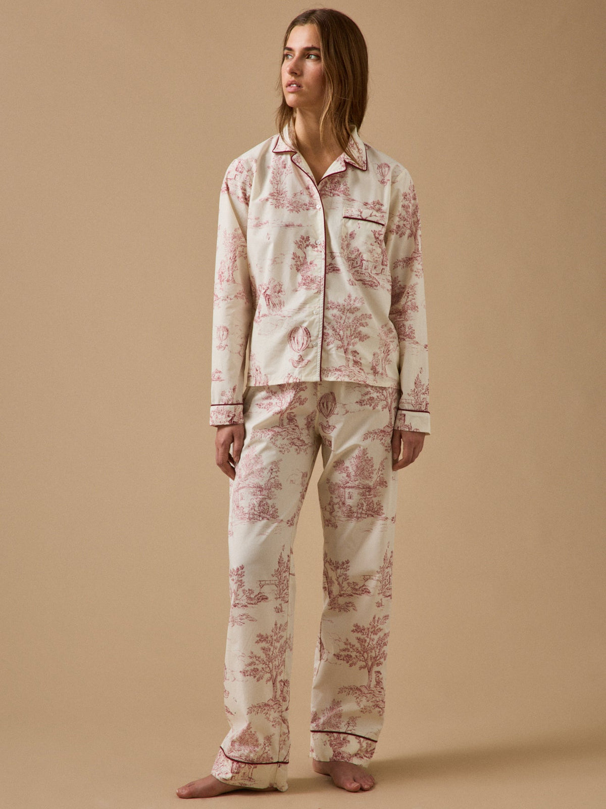 Pyjama Femme esprit toile de Jouy - 1