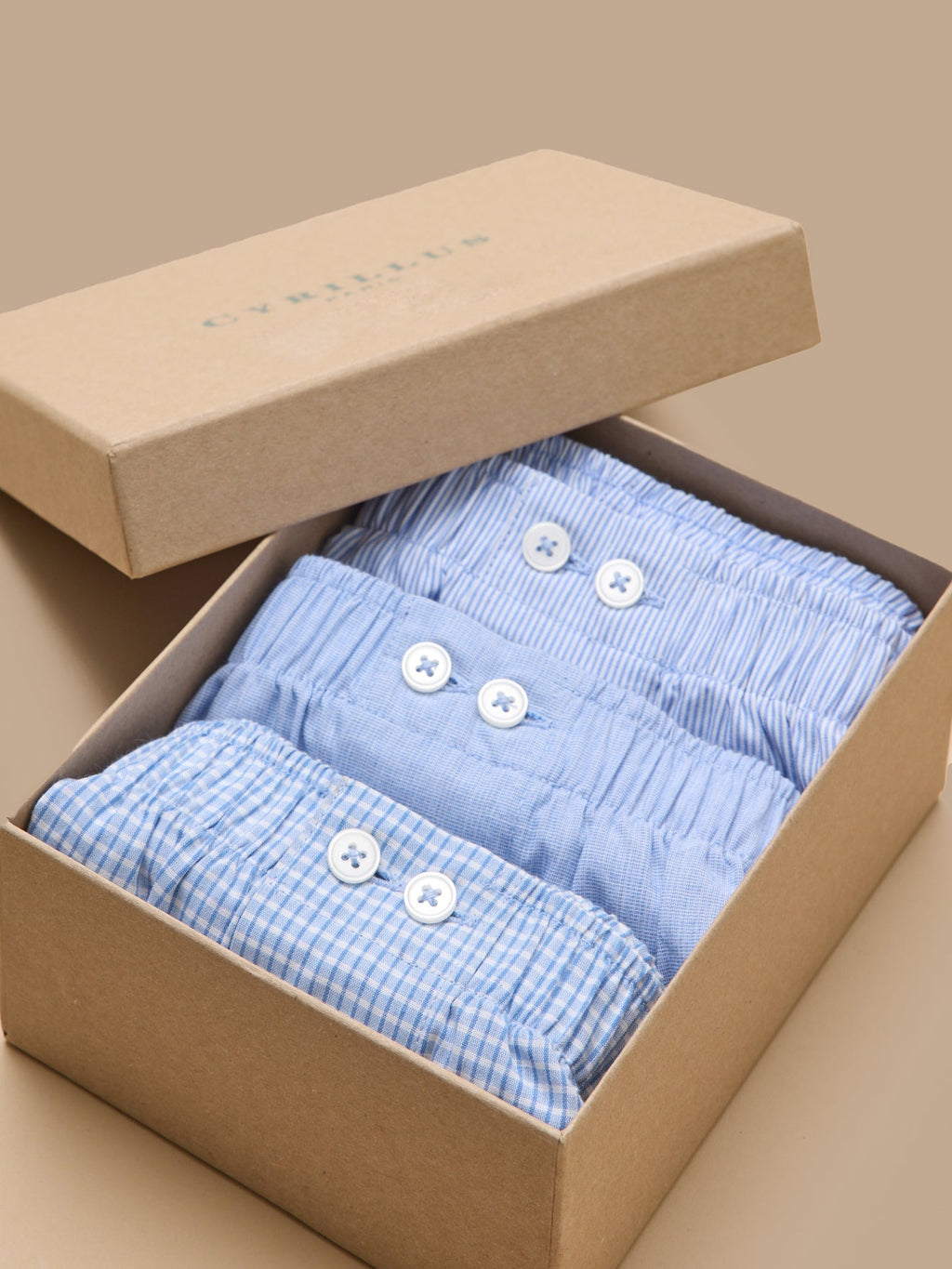 Boîte cadeau : lot de 3 caleçons assortis homme - 1