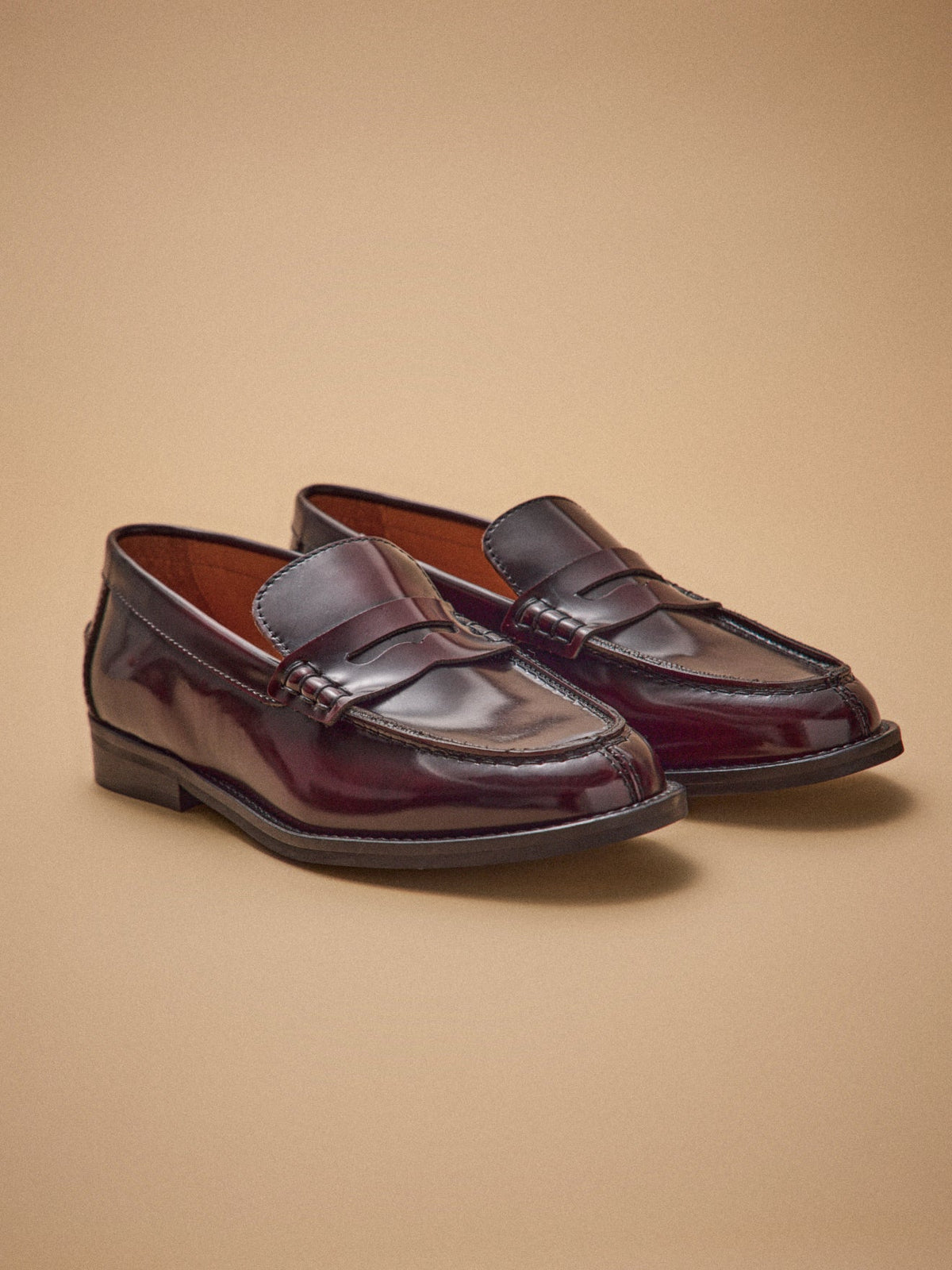 Mocassins cuir vernis femme - 2