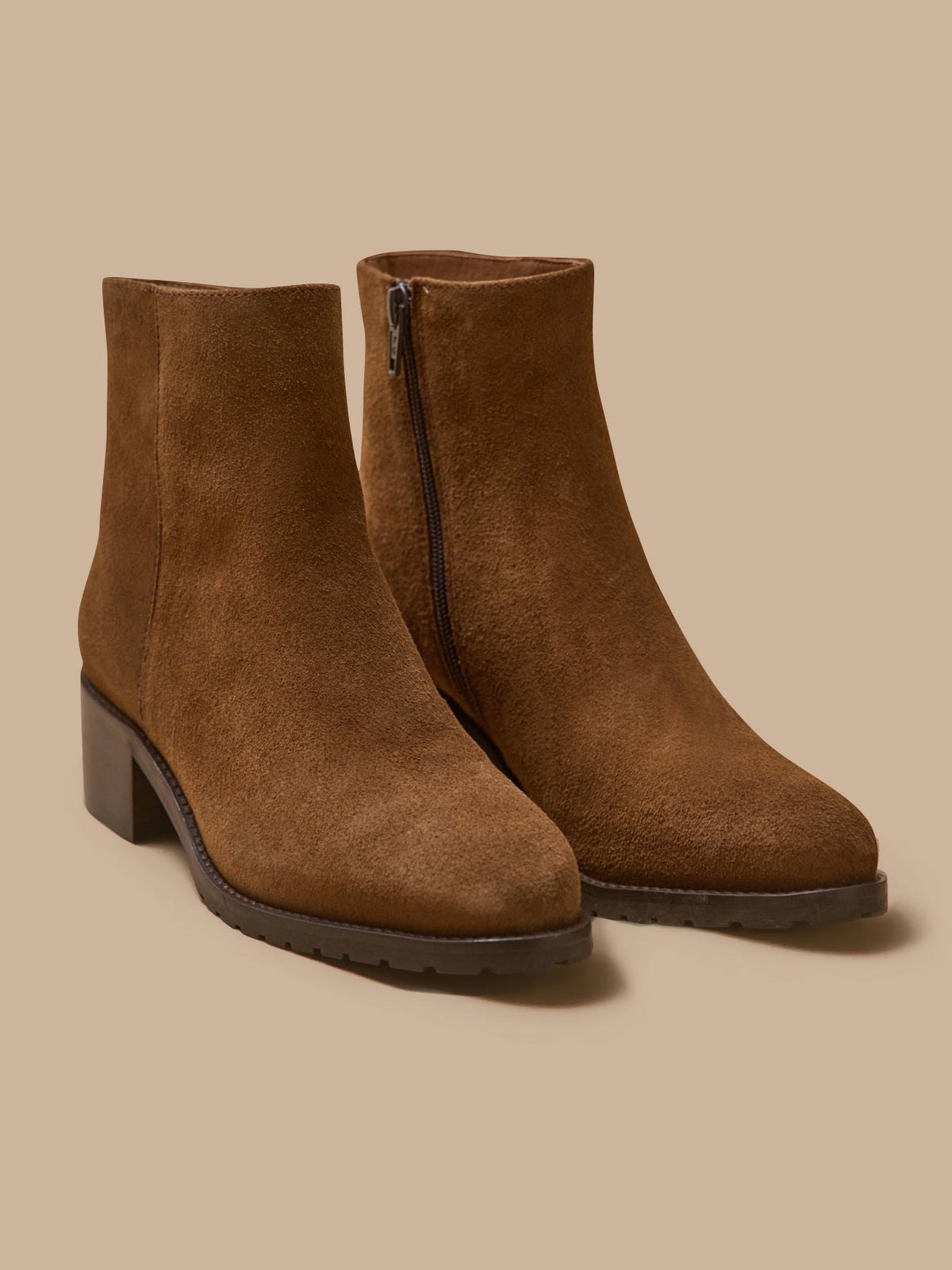 Boots à talon cuir femme - 1