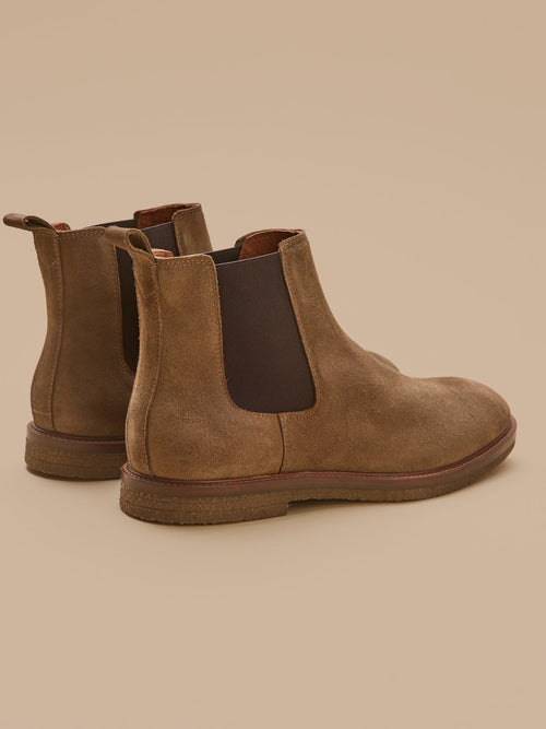 Boots chelsea cuir velouté homme - 2