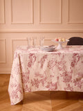 Nappe esprit toile de Jouy en coton tramé - 1