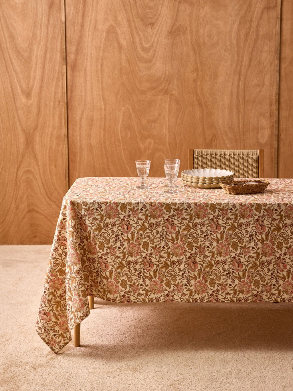 Nappe imprimée en coton tramé - 1