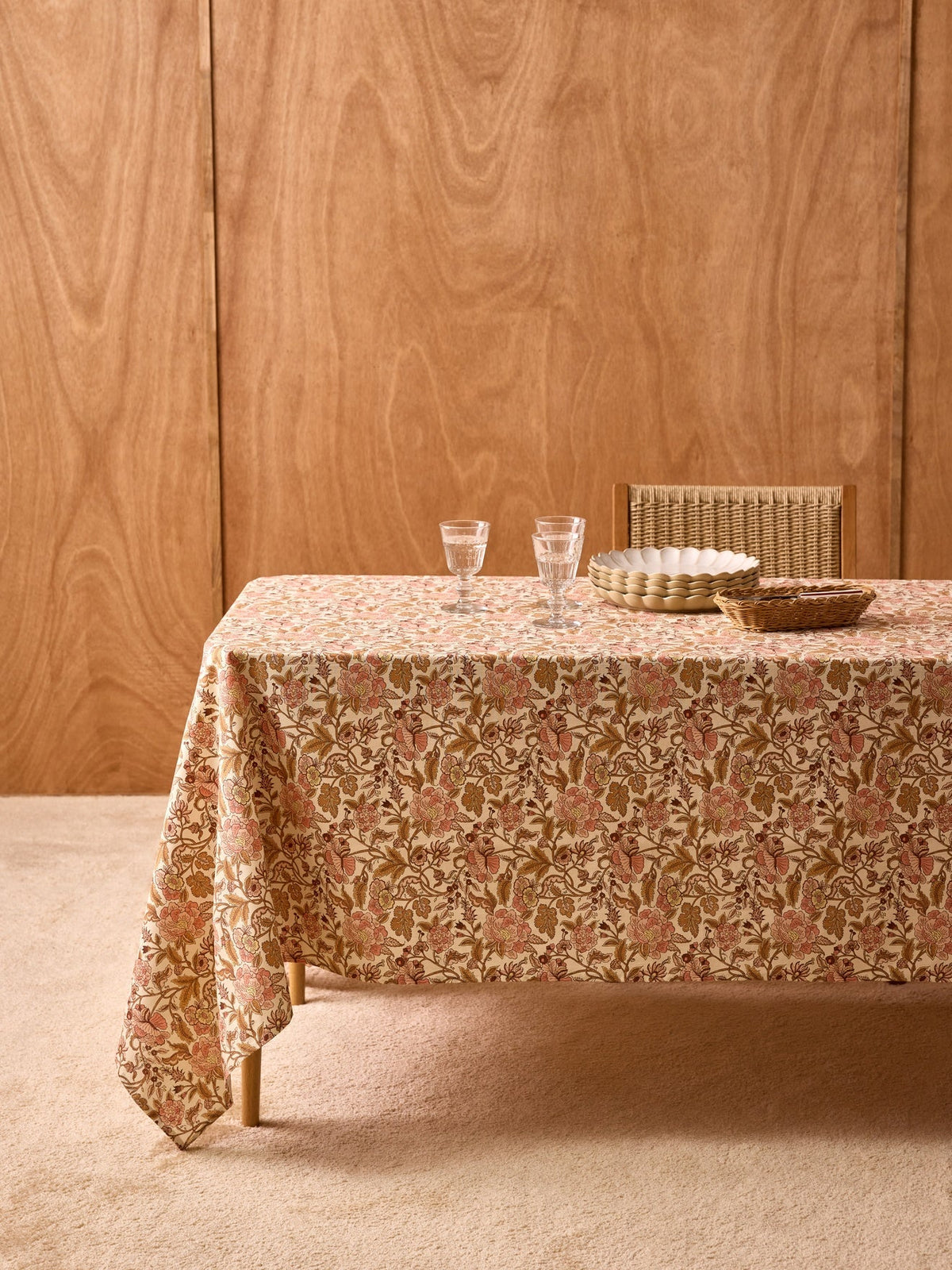 Nappe imprimée en coton tramé - 1