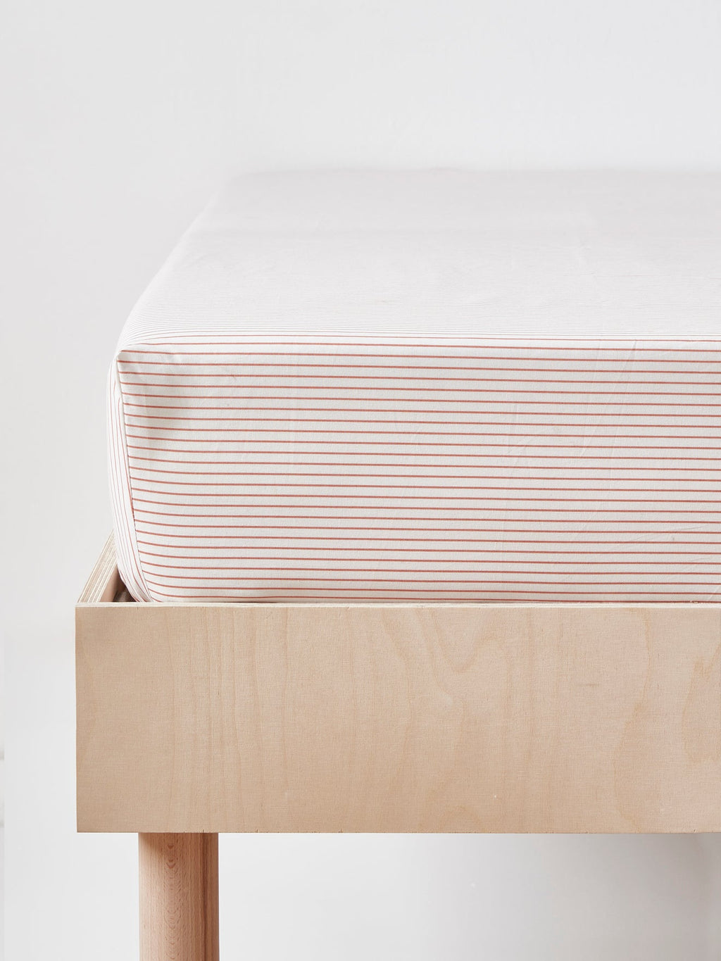 Drap-housse rayé  Esprit petit Jouy  - 1