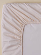 Drap-housse satin de coton uni - 2
