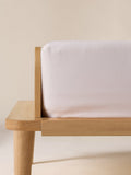 Drap-housse satin de coton uni - 1