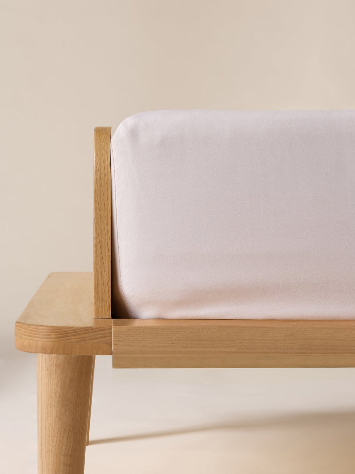 Drap-housse satin de coton uni - 1