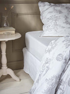 Drap-housse uni percale de coton  Esprit Toile de Jouy  - 2