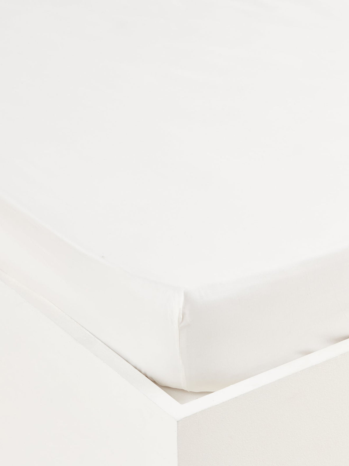Drap-housse uni percale de coton  Esprit Toile de Jouy  - 1