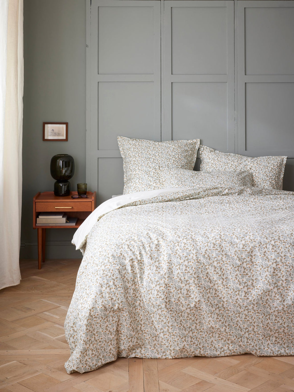 Housse de couette percale de coton  Baies sauvages  - 1