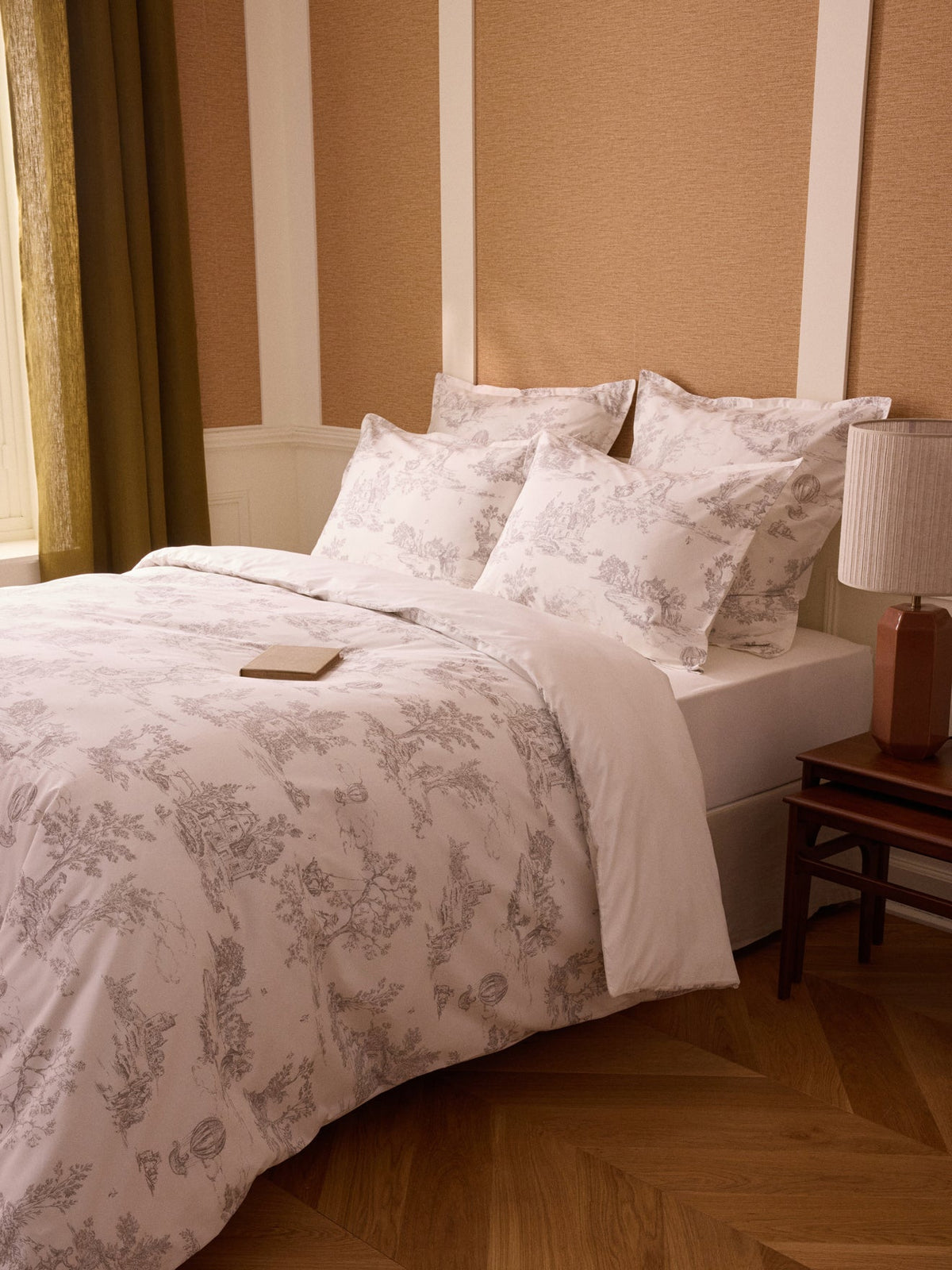 Housse de couette percale de coton  Esprit Toile de Jouy  - 4