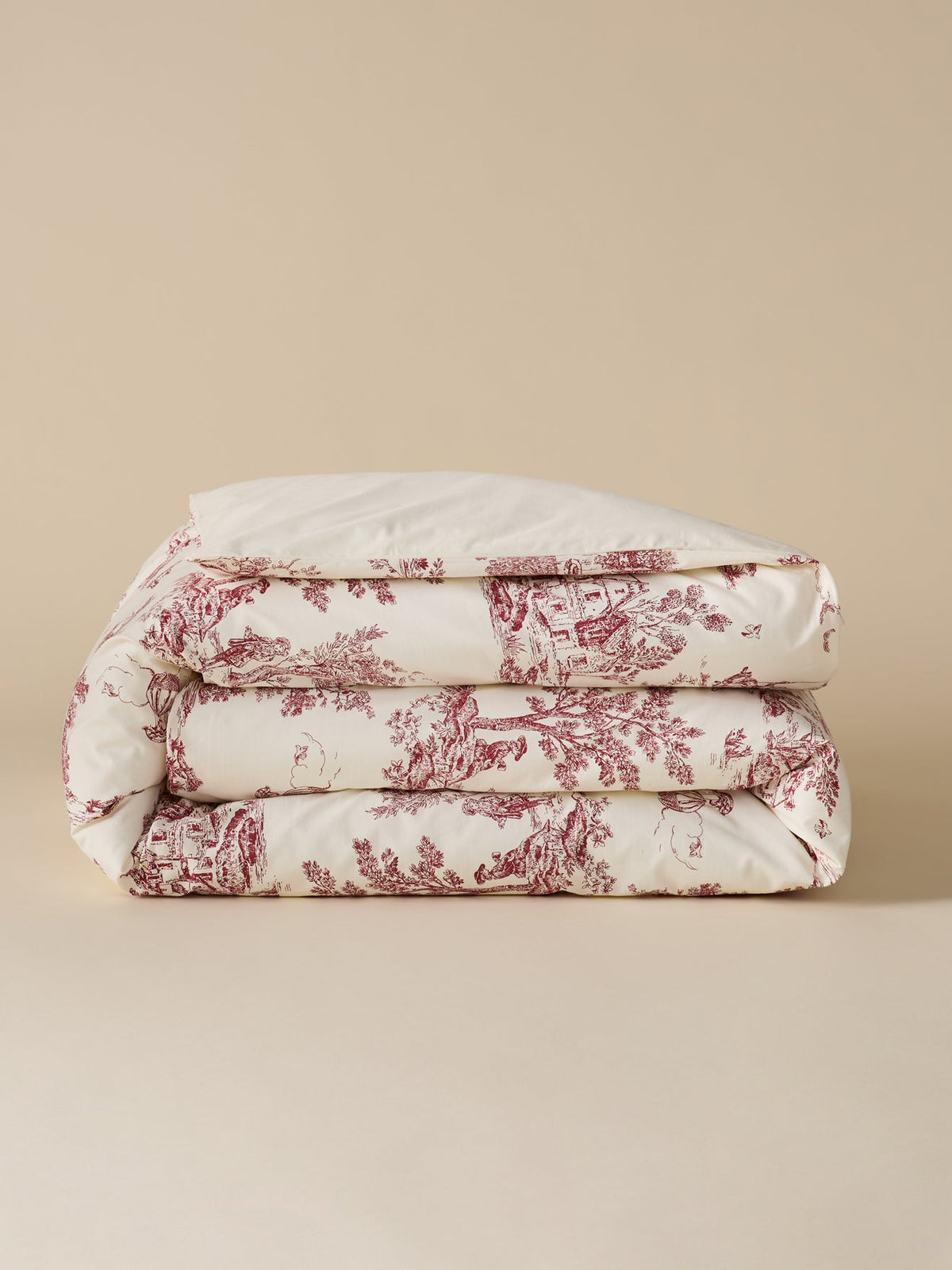 Housse de couette esprit toile de Jouy en percale de coton - 2