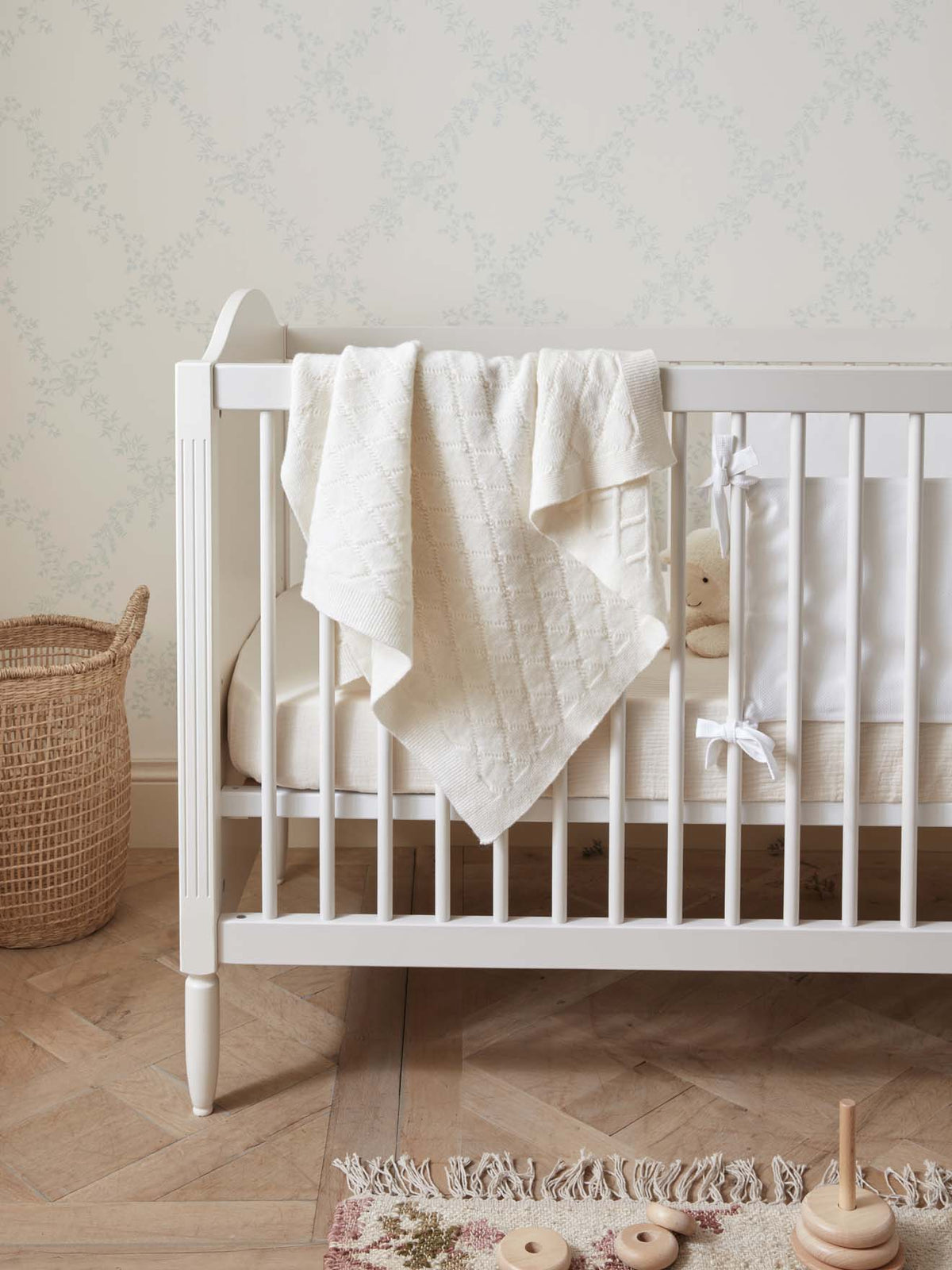 Couverture bébé pure laine très douce - 1