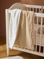 Plaid bébé vichy et micro-polaire - 1