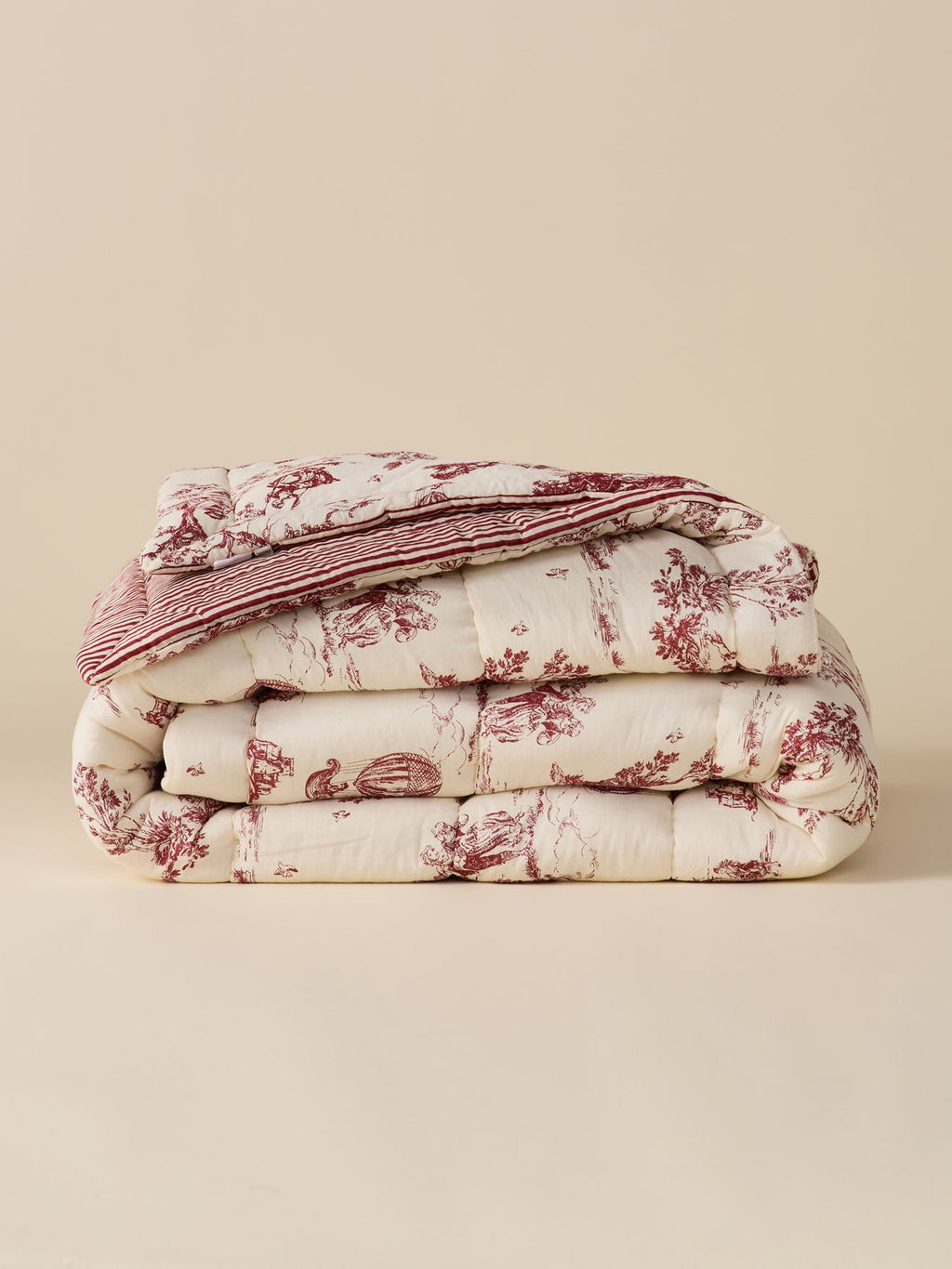 Boutis réversible esprit toile de Jouy - 2
