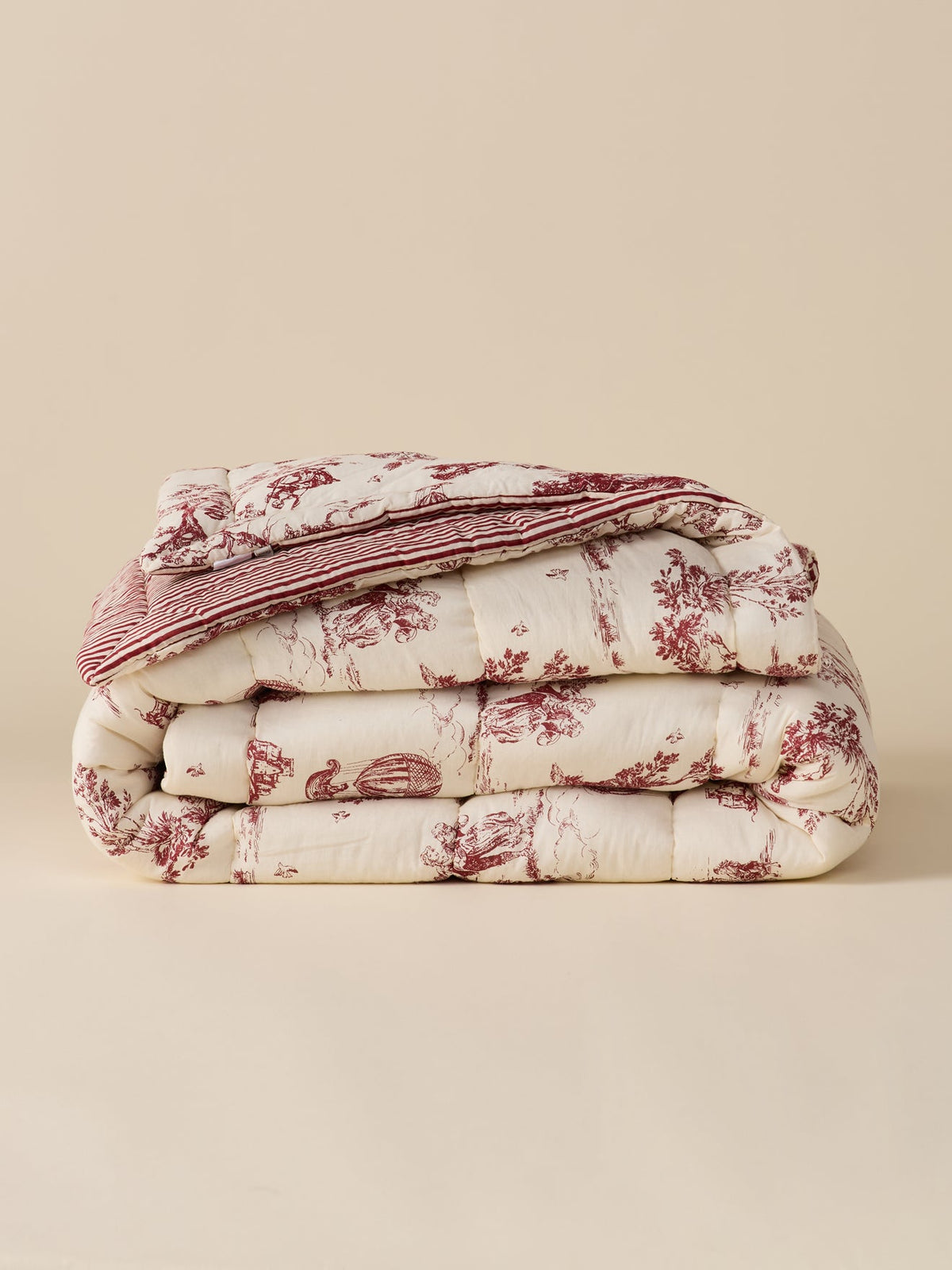 Boutis réversible esprit toile de Jouy - 2