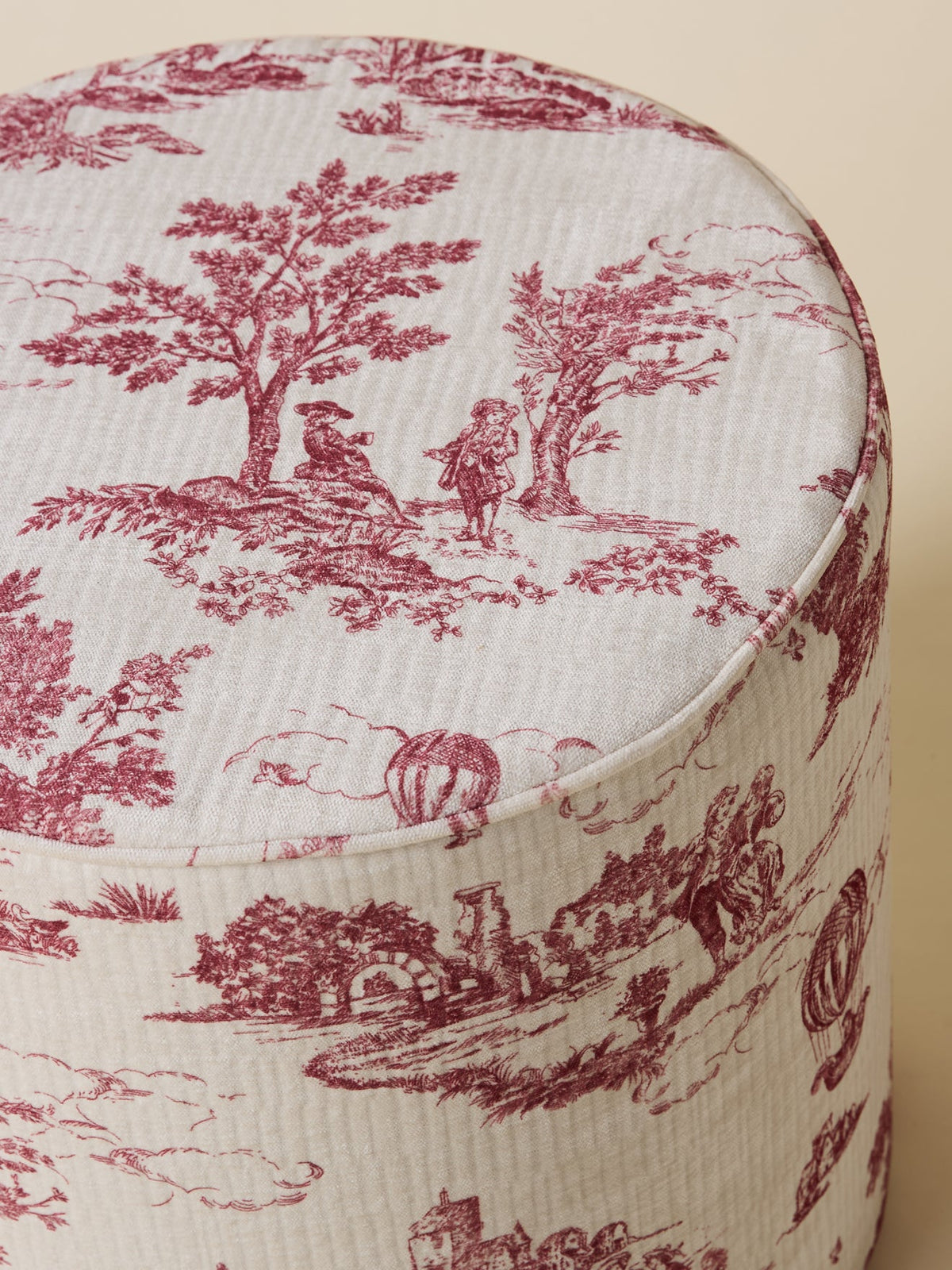 Pouf tapissier à motifs - 2