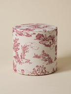Pouf tapissier à motifs - 1