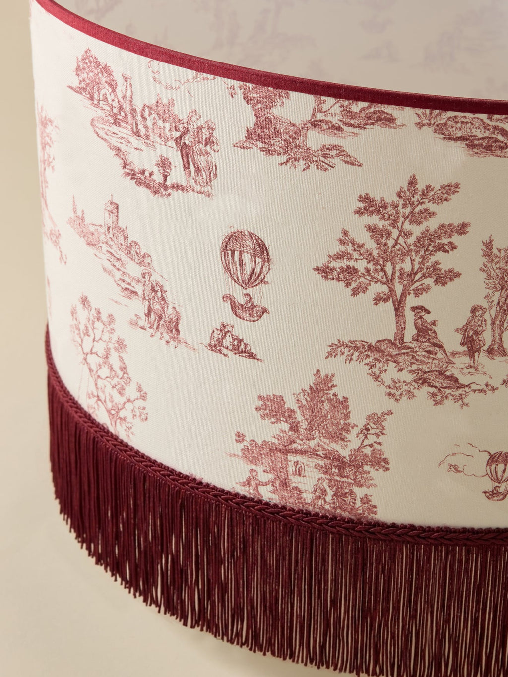Abat-jour esprit toile de jouy - Grand modèle - 2