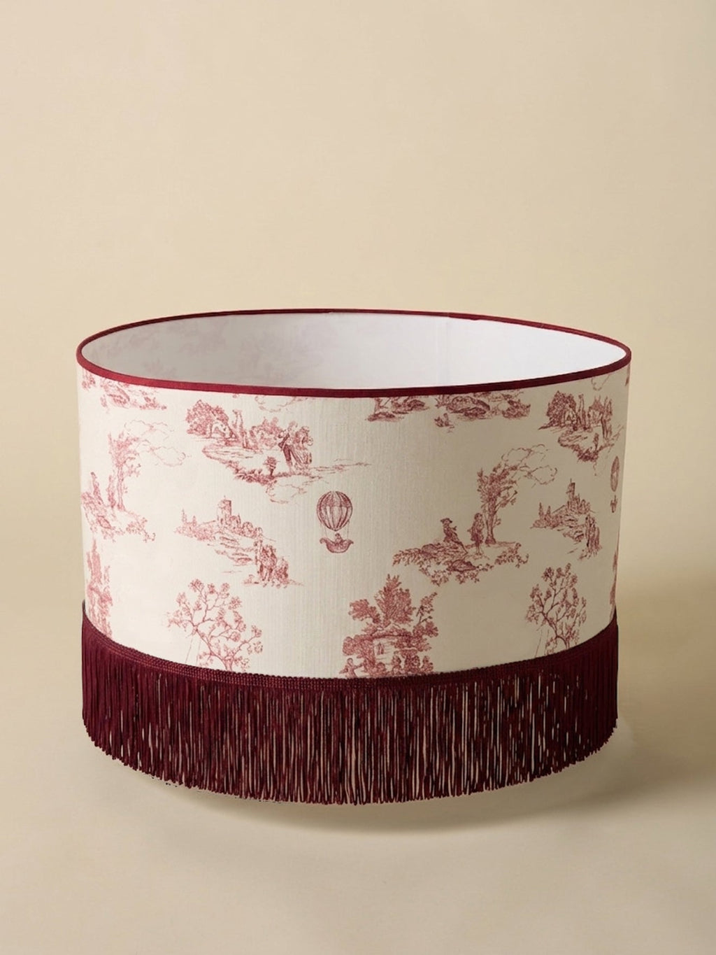 Abat-jour esprit toile de jouy - Grand modèle - 1