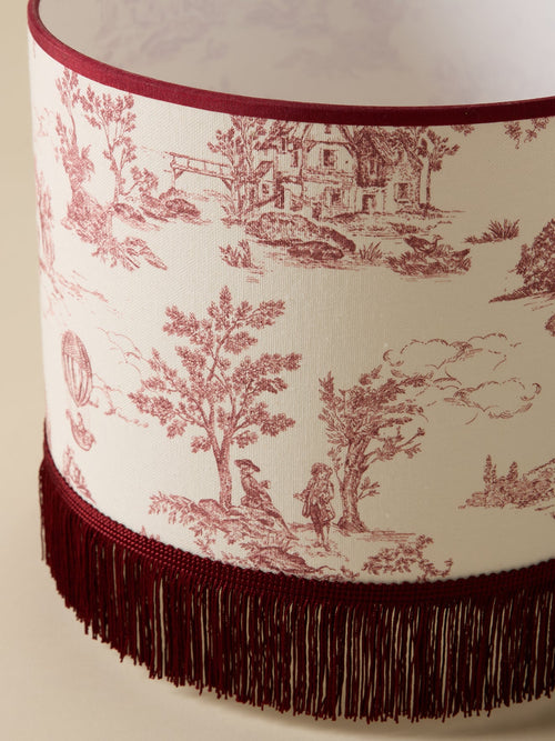 Abat-jour esprit toile de jouy - moyen modèle - 2