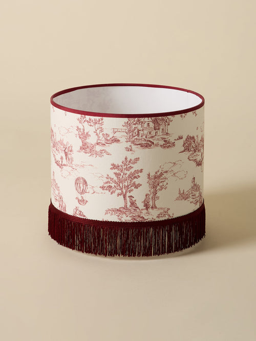 Abat-jour esprit toile de jouy - moyen modèle - 1