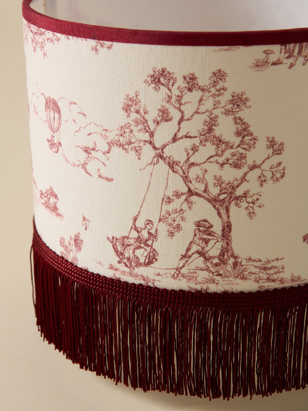 Abat-jour toile de jouy - Petit modèle - 2