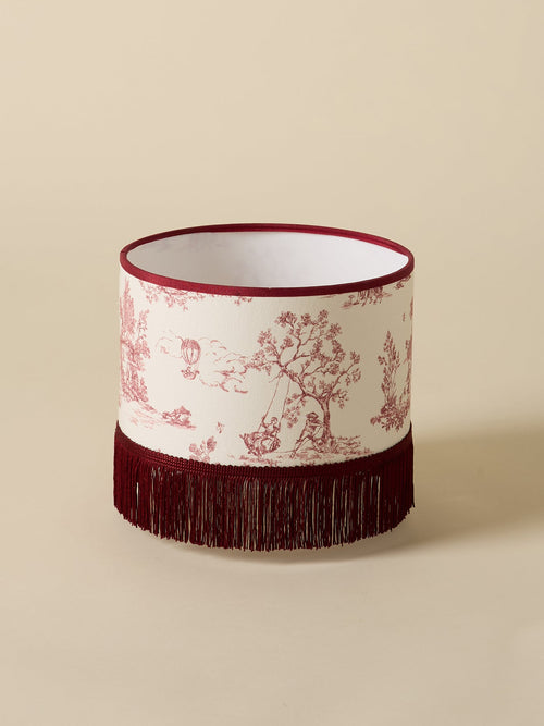 Abat-jour toile de jouy - Petit modèle - 1