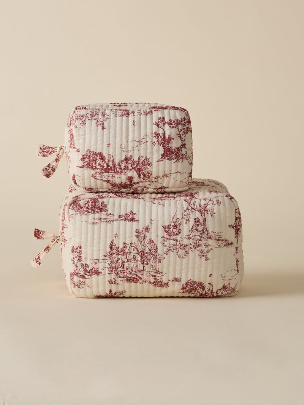 Trousse de toilette esprit toile de Jouy - 1