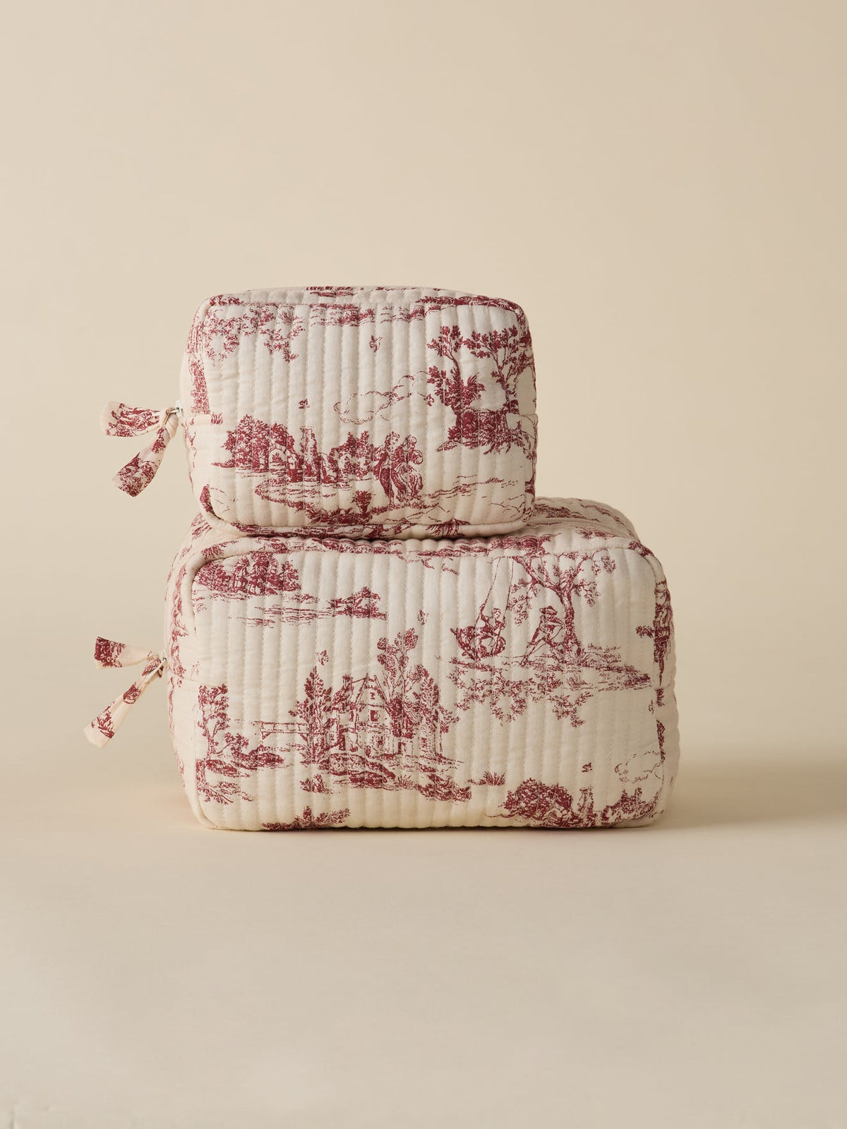 Trousse de toilette esprit toile de Jouy - 1