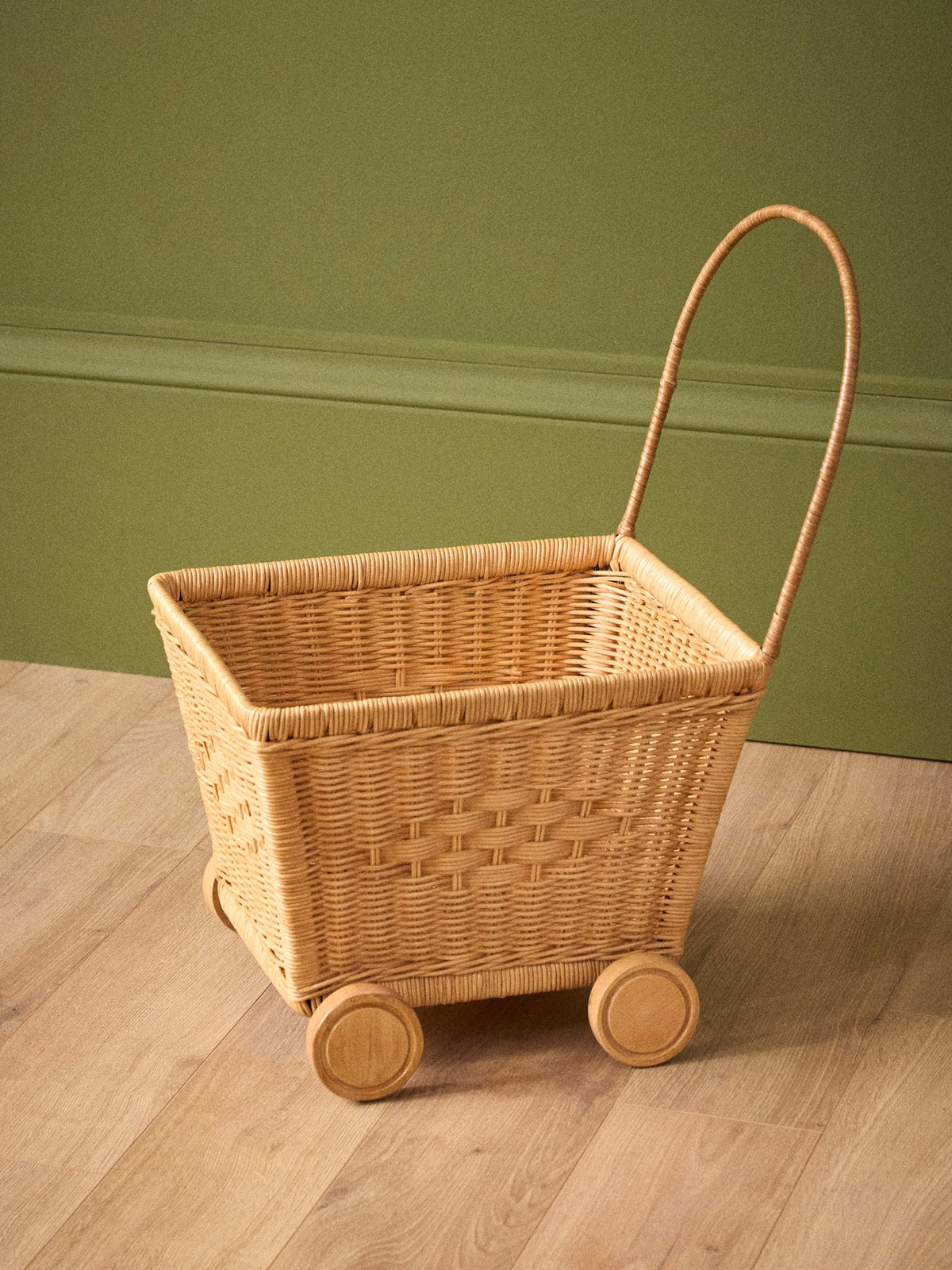 Chariot enfant en rotin - 1
