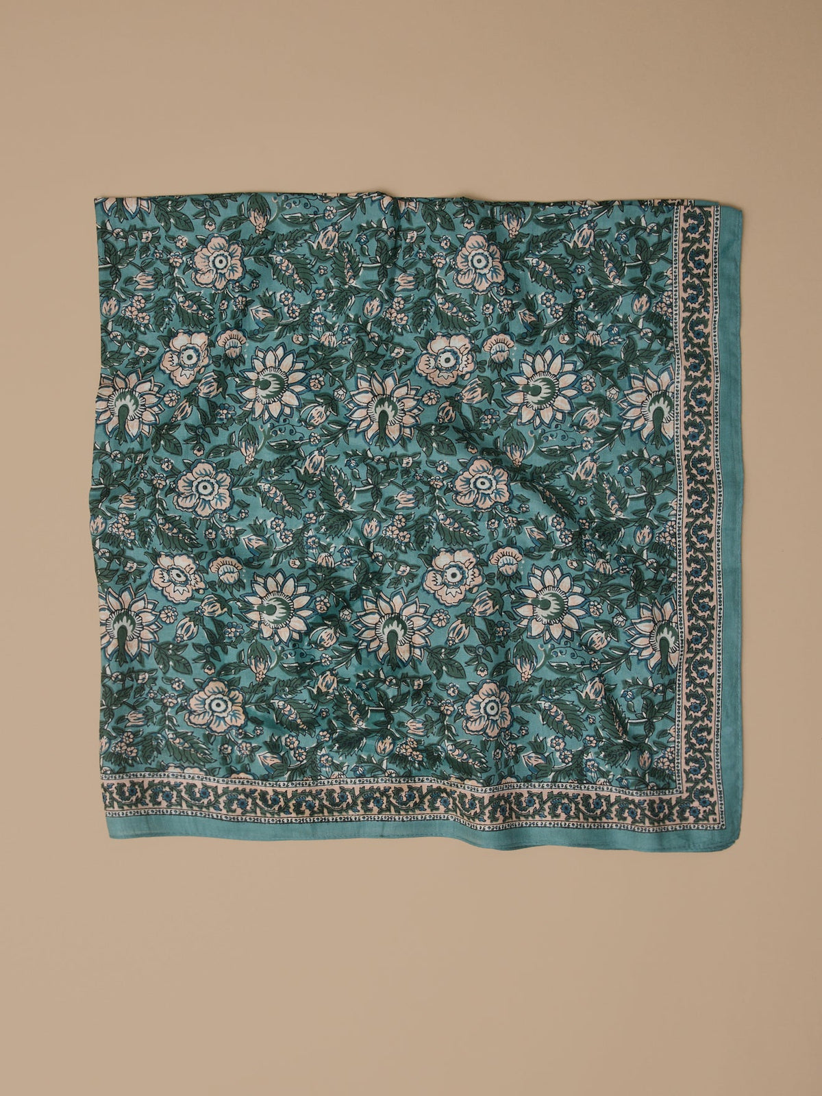 Foulard imprimé fleuri femme - 2