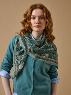 Foulard imprimé fleuri femme - 1