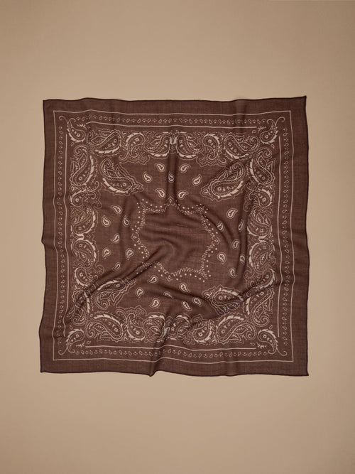 Bandana imprimé en laine femme - 2