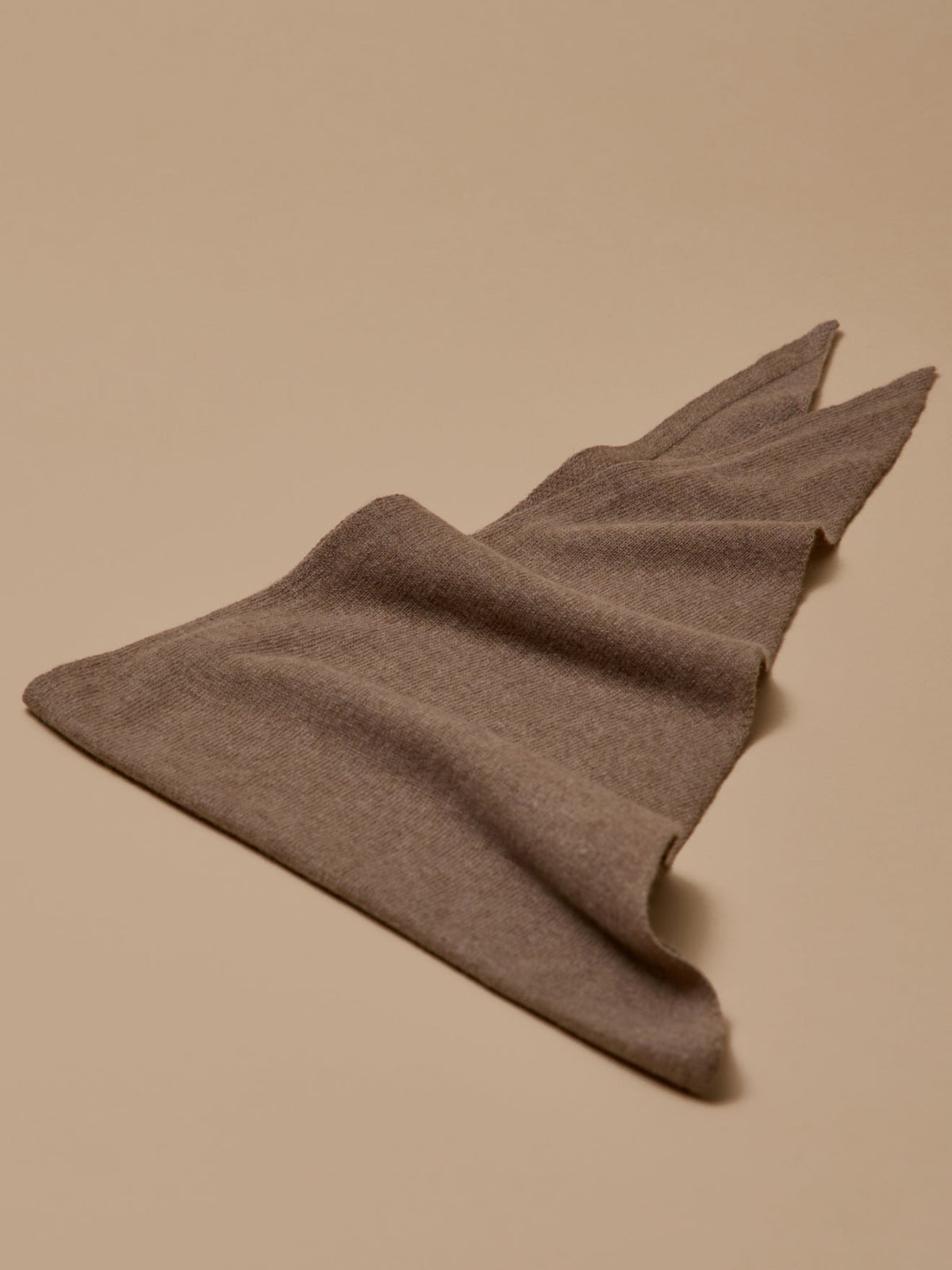 Écharpe triangle laine unie adulte - 2
