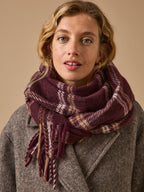 Écharpe carreaux femme - 1
