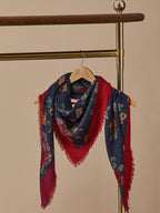 Foulard imprimé en laine femme - 2