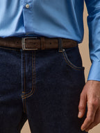 Ceinture cuir suédé homme - 1