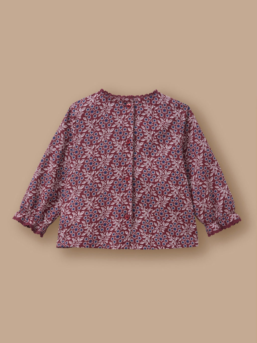 Blouse imprimée col dentelle Bébé - 2
