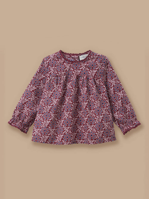 Blouse imprimée col dentelle Bébé - 1