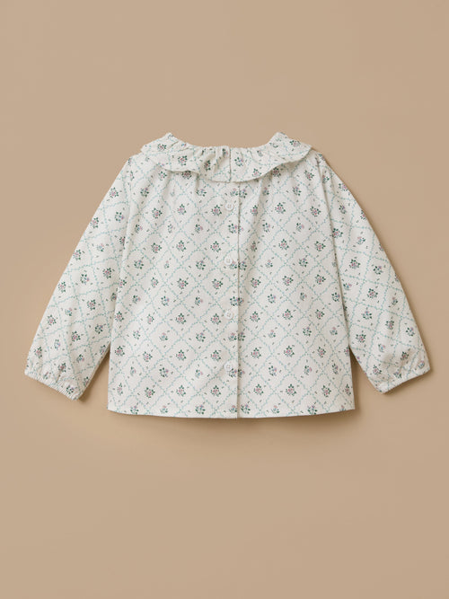Blouse imprimée col froufrou Bébé - 2