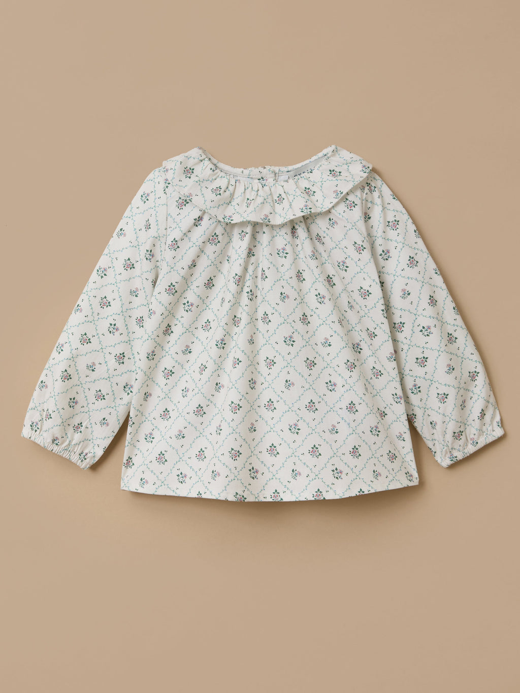 Blouse imprimée col froufrou Bébé - 1