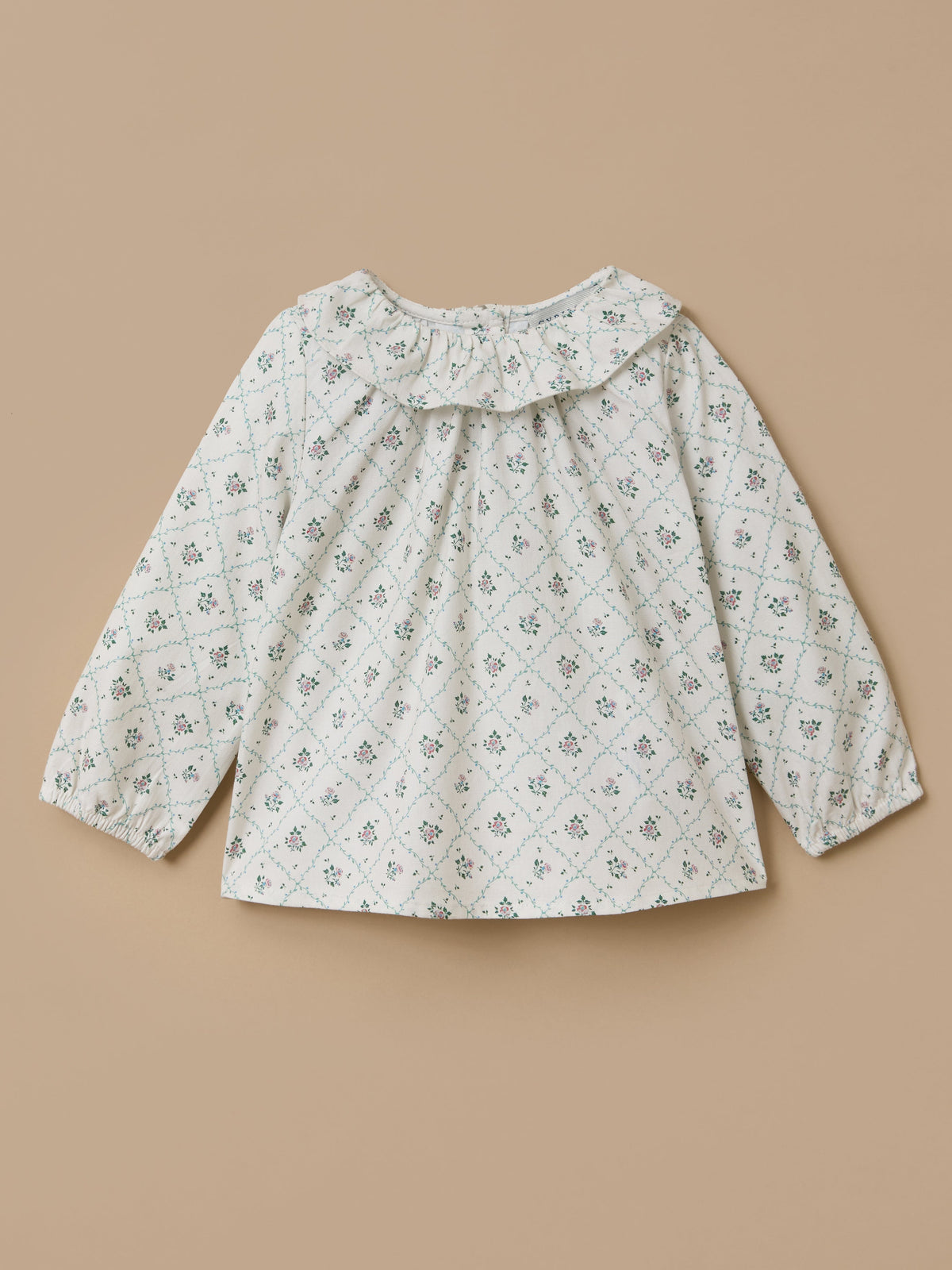 Blouse imprimée col froufrou Bébé - 1