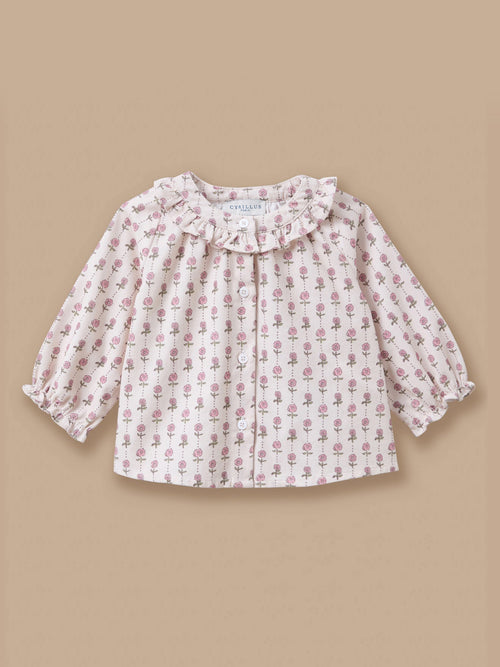 Blouse imprimée col volanté Bébé - 1