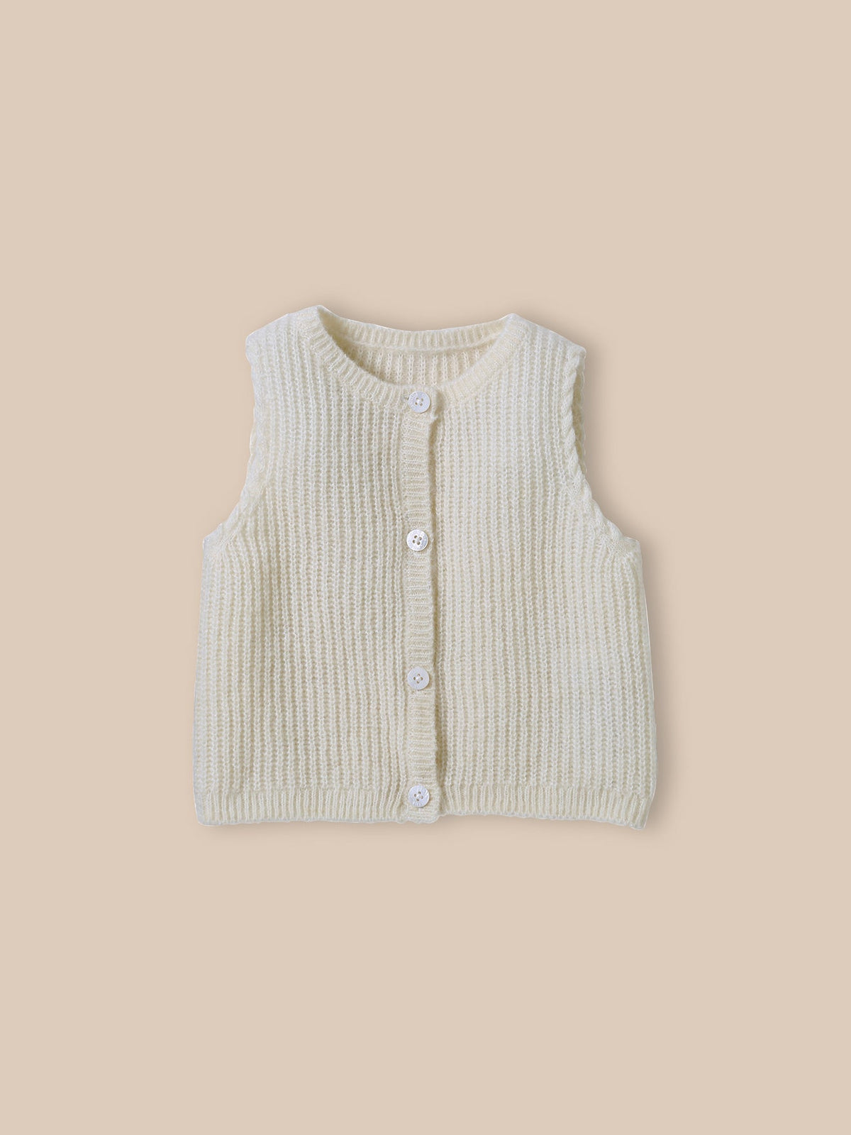Gilet sans manches Bébé laine et mohair - 1