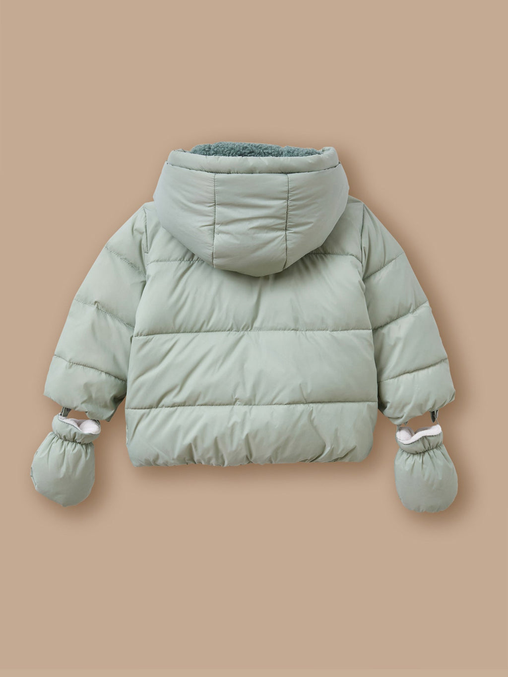 Doudoune unie doublée sherpa Bébé - 2