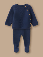 Ensemble naissance - Coton biologique et laine - 1