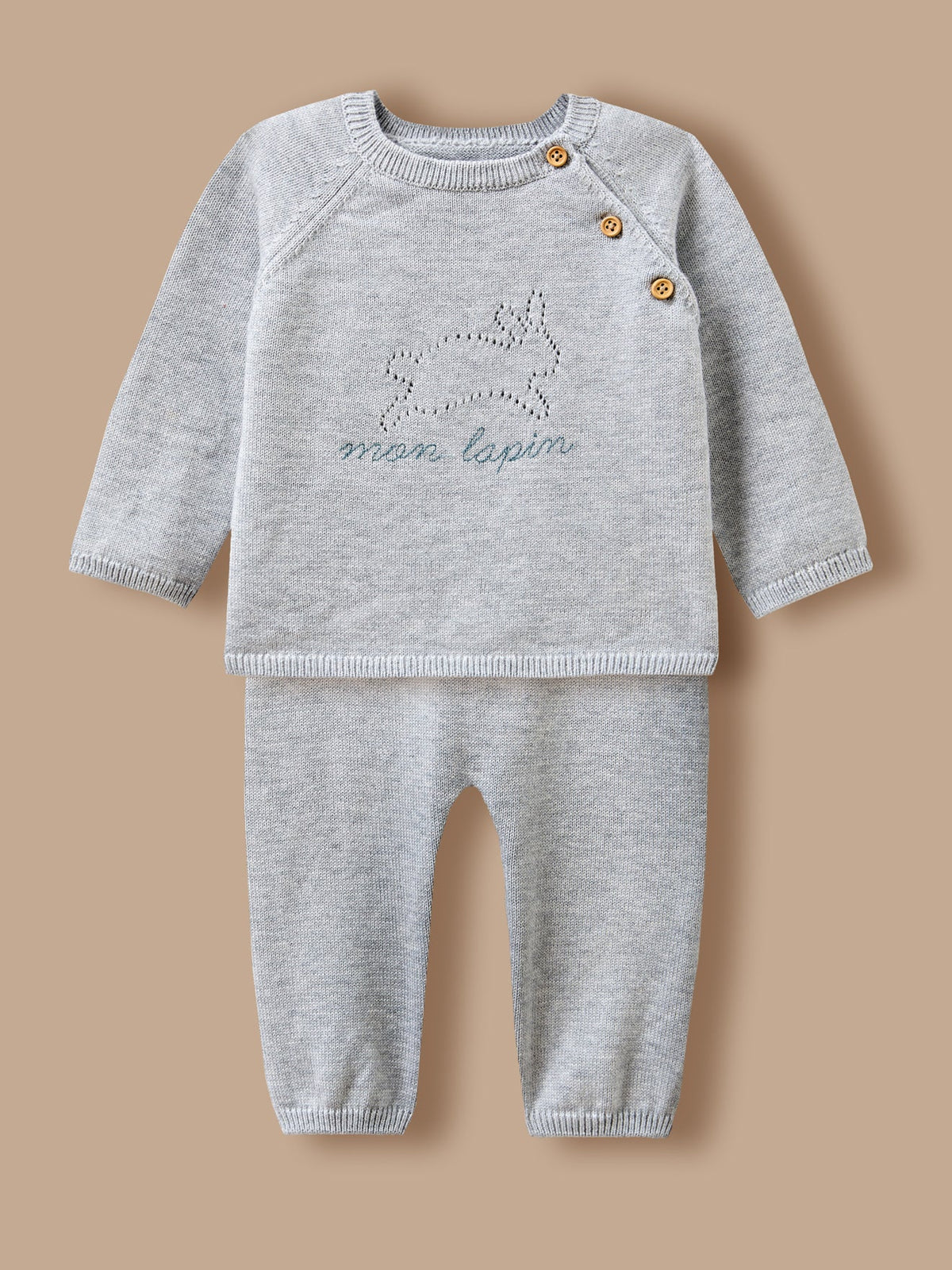 Ensemble laine et coton bébé - 1