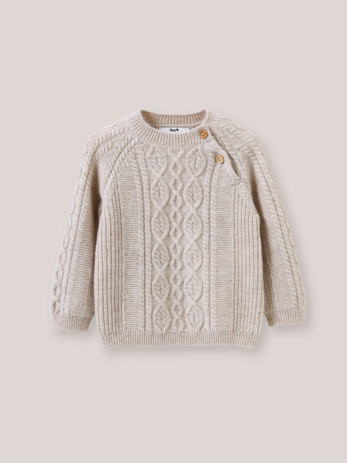 Pull torsadé Bébé en laine - 1